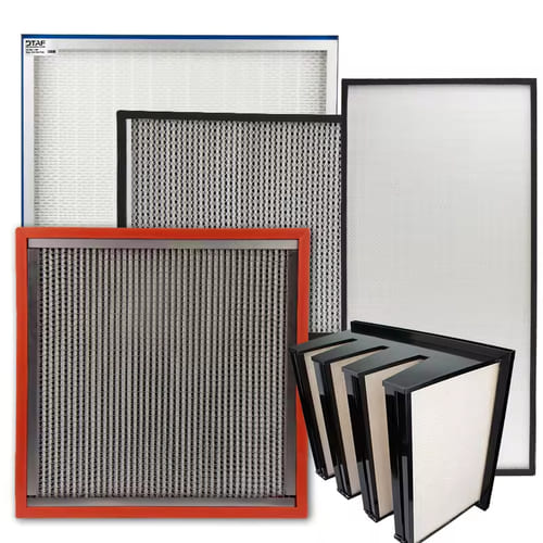 High temperature Bag, Box, and V-Bank Filters