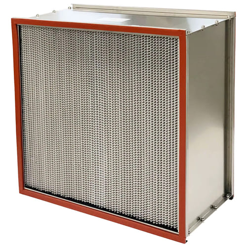 High temperature HEPA filters