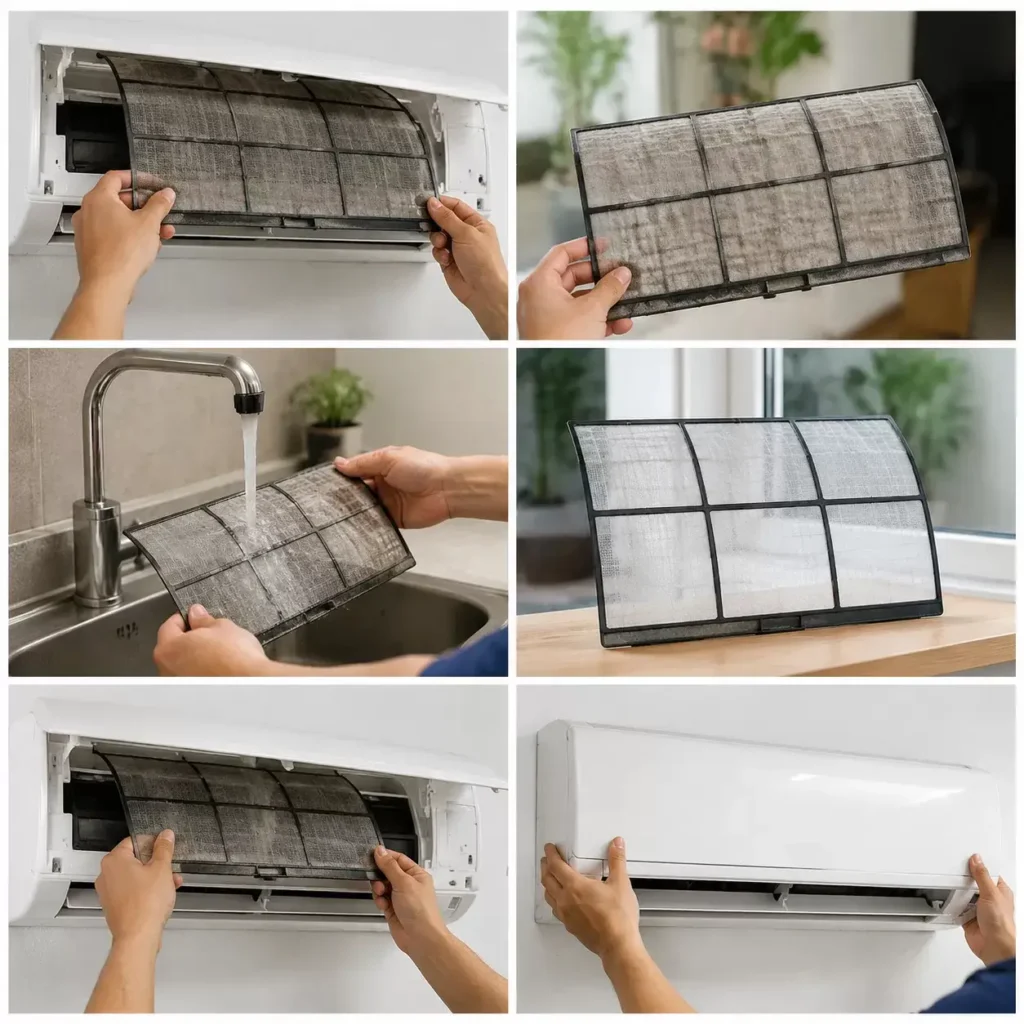 Air Conditioner Filter Cleaning Steps