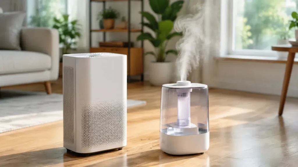 Air Purifier and Humidifier together