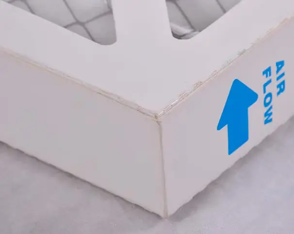 Air filter airflow direction arrow