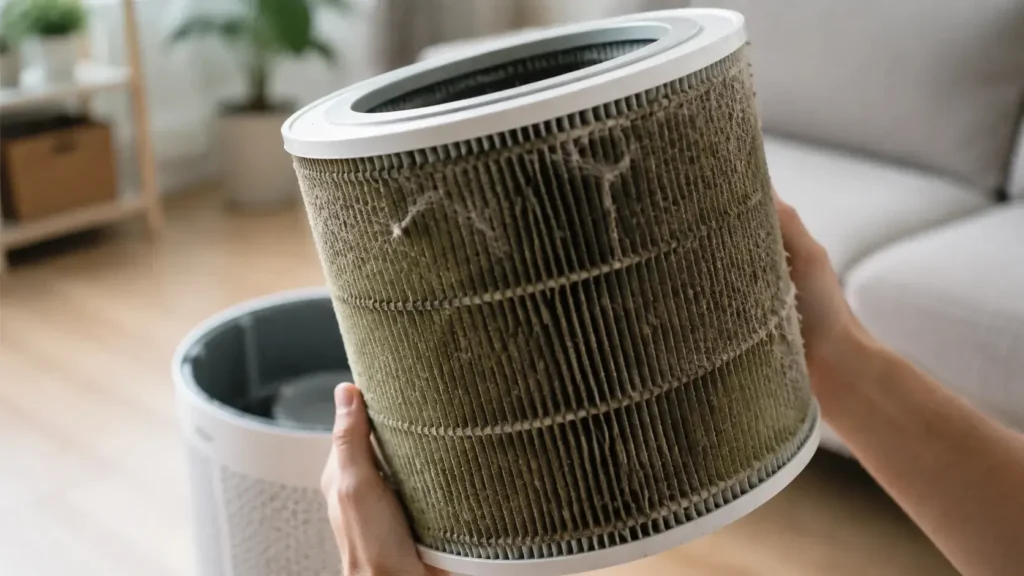 Air purifier mold spores