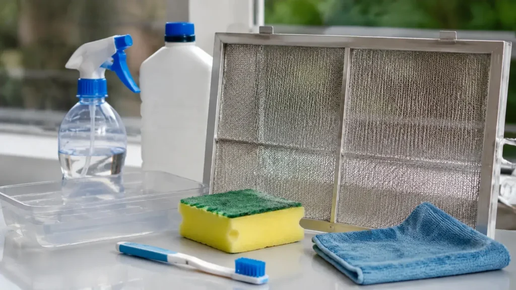 Cleaning supplies for metal mesh AC filter