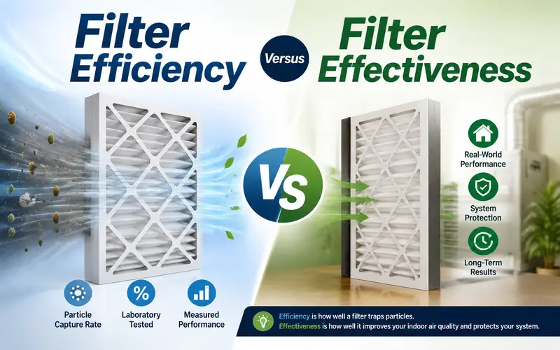 Filter Efficiency Versus Filter Effectiveness