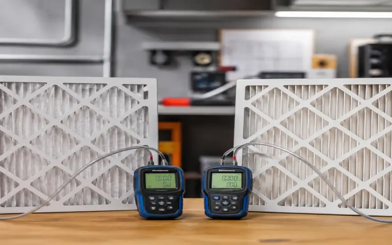 MERV 8 vs 11 Filter Pressure Drop Comparison