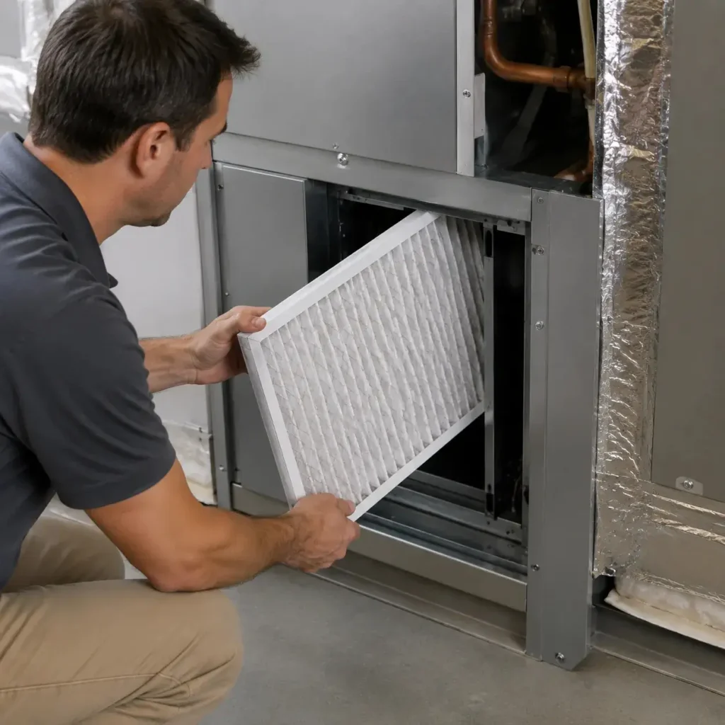 avoid-wet-air-filter-in-hvac-system