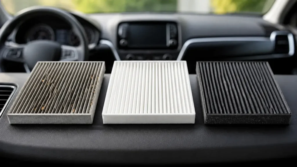 Car cabin air filter types comparison